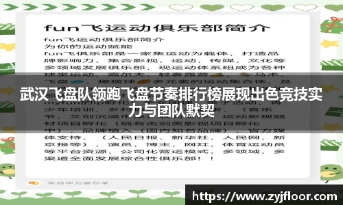 武汉飞盘队领跑飞盘节奏排行榜展现出色竞技实力与团队默契